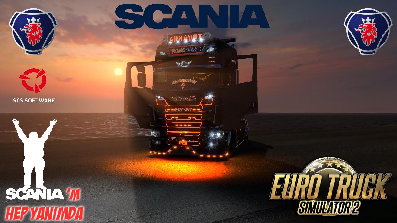دانلود مد بی نظیر کامیون اسکانیا + ابزار تیونینگ برای بازی یورو تراک 2 ورژن 1.38